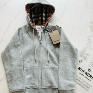 Burberry Gray Zip-Up